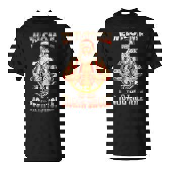 I Do It For The Ho's Santa Muscles Tattoos Gym T-Shirt - Monsterry