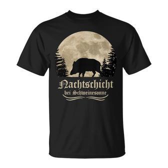 Hunter Wild Boar Keiler Wildsau Slogan Idea T-Shirt - Geschenkecke