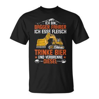 Ich Trinke Bier Underbrenne Diesel T-Shirt - Geschenkecke