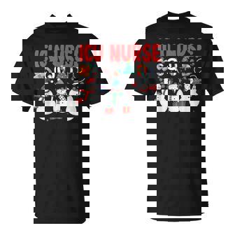 ICU Nurse Squad Medical Snowman Christmas 2024 Pajama T-Shirt - Monsterry