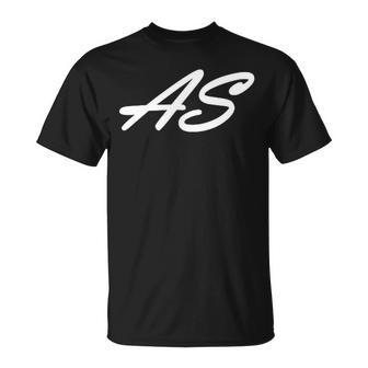 As Initials First Name A Last Name S All Names With A T-Shirt - Geschenkecke