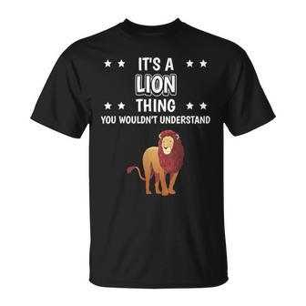 Ist So Ein Löwe Ding Lustiger Spruch Löwen T-Shirt - Geschenkecke