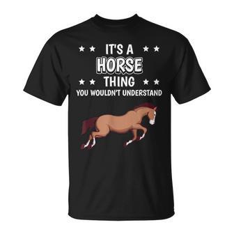 Ist So Ein Pferd Ding Lustiger Spruch Pferde T-Shirt - Geschenkecke