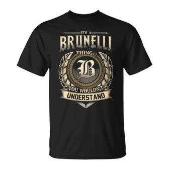 It's A Brunelli Thing You Wouldn't Understand Name Vintage T-Shirt - Thegiftio UK
