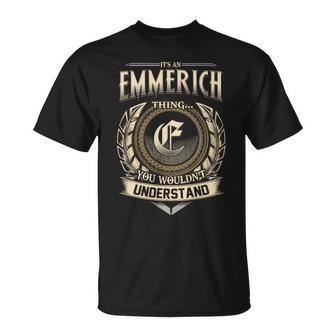 It's A Emmerich Thing You Wouldn't Understand Name Vintage T-Shirt - Thegiftio UK