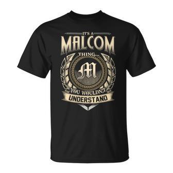 It's A Malcom Thing You Wouldn't Understand Name Vintage T-Shirt - Thegiftio UK