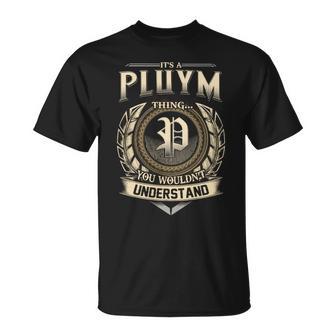 It's A Pluym Thing You Wouldn't Understand Name Vintage T-Shirt - Thegiftio UK