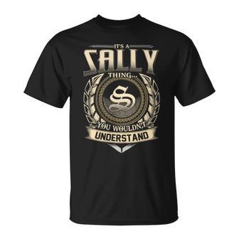 It's A Sally Thing You Wouldn't Understand Name Vintage T-Shirt - Thegiftio UK