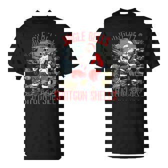 Jingle Bells Shotgun Shells Santa Men Bruh Gun T-shirt - Monsterry