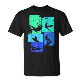 Kitesurfing For Kitesurfers Retro Kitesurf T-Shirt - Geschenkecke