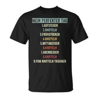 Kniffelintage Text For Cube Fans Mein Perfekt Tag T-Shirt - Geschenkecke