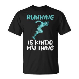 Laufen Ist Irgendwie Mein Ding Marathonläufer T-Shirt - Geschenkecke