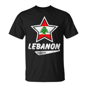 Lebanon Original Proud Lebanese Flag Lebanon T-Shirt - Geschenkecke