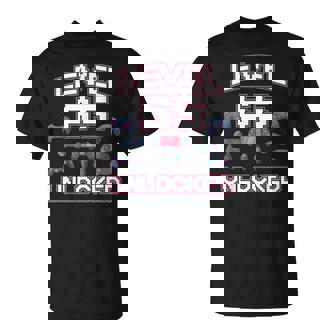 Level 65 Unlocked Gaming Addict 65th Birthday Viedo Gamer T-Shirt - Monsterry