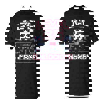 Level 85 Unlocked Gaming Addict 85th Birthday Viedo Gamer T-Shirt - Monsterry
