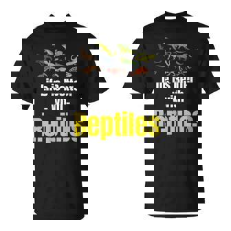 Life Is Better With Reptiles Herpetologist Dragons Snakes T-Shirt - Monsterry