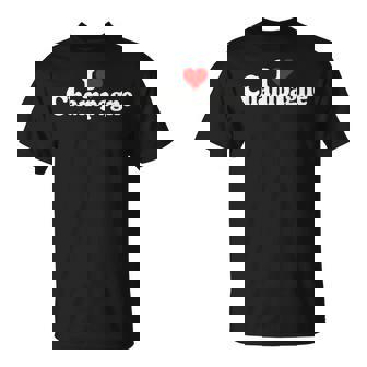 I LOVE HEART CHAMPAGNE FRANCE FRENCH SPARKLING WINE T-Shirt - Monsterry
