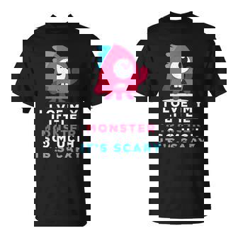I Love My Little Monster Halloween T Shirt T-Shirt - Monsterry