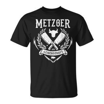 Metzger Aus Leidenschaft Fleischer T-Shirt - Geschenkecke