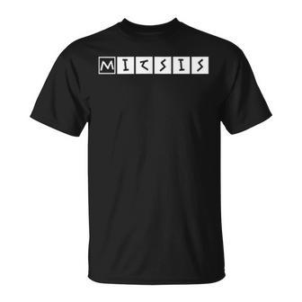 Mitsis Nachname Text Griechisch Geburtstag Oder Sport Griechenland T-Shirt - Geschenkecke