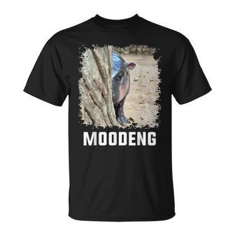 Moo Deng Baby Pygmy Hippo Hide Cute Photo Picture Meme T-Shirt - Thegiftio UK