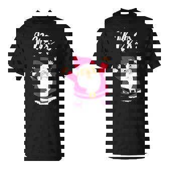 Mrs Reindeer Outfit Christmas Matching Couple Premium T-Shirt - Monsterry