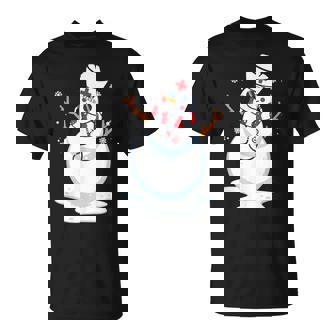 Nurse Snowman Nursing RN Registered Christmas T-Shirt - Monsterry