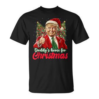 Papa Ist Zu Weihnachten Zu Hause Trump T-Shirt - Geschenkecke