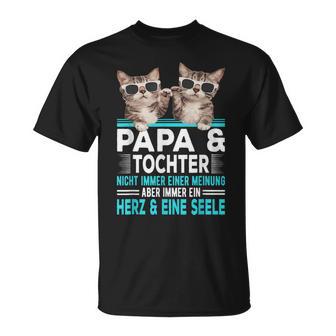 Papa Und Tochter Herz Und Eine Seele Partner Look T-Shirt - Geschenkecke