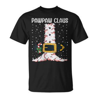 Pawpaw Claus Christmas Santa Suit Matching Family Xmas T-Shirt - Monsterry