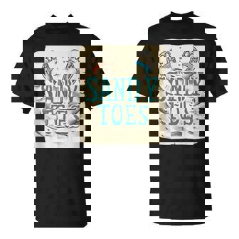 Pretty Funny Sandals At The Beach For Sandy Toes In Summer Tank Top T-Shirt - Monsterry