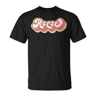 Reese Name Personalisiertorname Nachname Mit-Ausschnitt T-Shirt - Geschenkecke