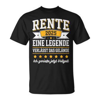 Rente 2025 Rentner 2025 Renteneintritt 2025 T-Shirt - Geschenkecke