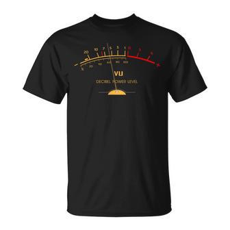 Retrou Meter Sound Level Studio Hi-Fiintage Stereo Music T-Shirt - Geschenkecke