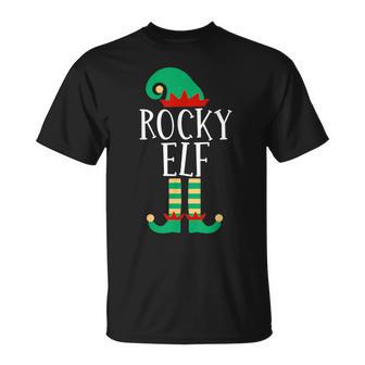The Rocky Elf Family Matching Christmas Pajamas T-Shirt - Monsterry