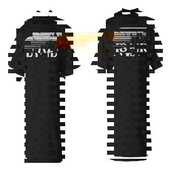 Rover Id Vintage Evergreen Sunset Eighties Retro T-Shirt - Monsterry