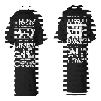 Santa Bar Crawl Costume Santa Shirts For Men Pub Crawl Women T-Shirt - Monsterry