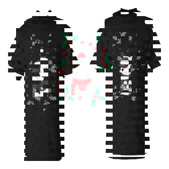 Santa Happy Cat Wrapped Up In Christmas Tree T-Shirt - Monsterry