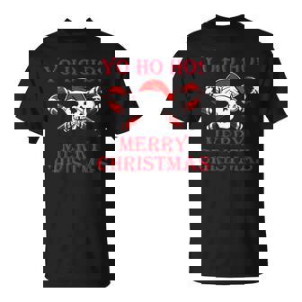 Santa Pirat Holiday Pirate Christmas Candy Canes T-Shirt - Monsterry