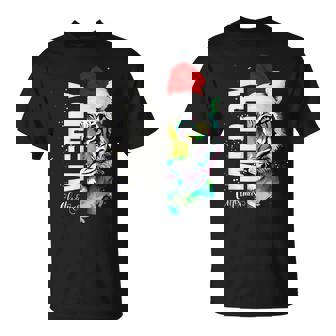 Santa Tiger Christmas Vibes Festive & Fun Holiday T-Shirt - Monsterry