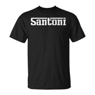 Santoni Name Text Italy Italian Surname T-Shirt - Geschenkecke