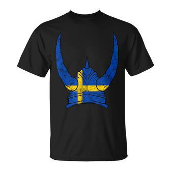 Schweden Wikinger Helm Schwedischer Nordmann Stolz Sköl T-Shirt - Geschenkecke