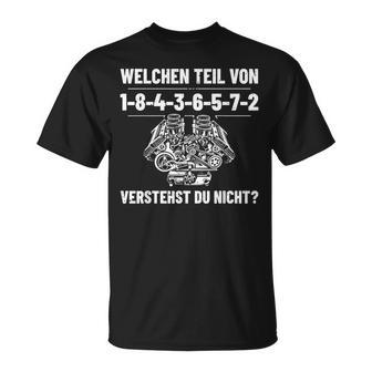 Screwdriver Car Mechatronics 8 Cylinder Car Mechanic T-Shirt - Geschenkecke