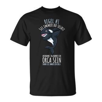 Sei Immer Du Selbst Killerwal Ozean Orca T-Shirt - Geschenkecke