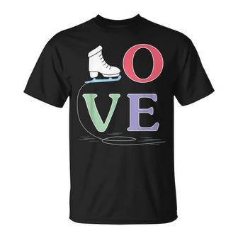 Super Cute Figure & Skating For Girls Women Who Ice Skate T-Shirt - Monsterry