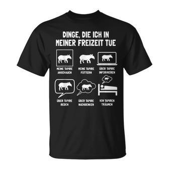 Tapir Tapirsafari Flat Landtapir Bergtapir Kabomanitapir T-Shirt - Geschenkecke