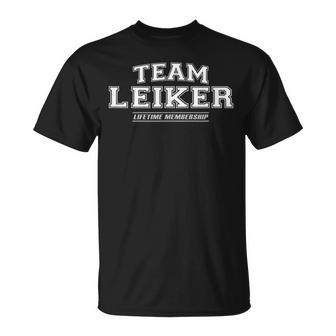 Team Leiker Stolzer Familienname Nachname Geschenk T-Shirt - Geschenkecke