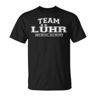 Team Lühr Stolze Familie Nachname Geschenk T-Shirt - Geschenkecke