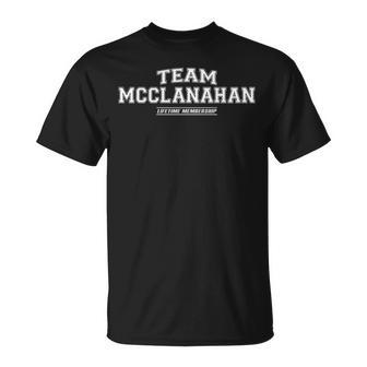 Team Mcclanahan Stolzer Familiennachname Nachname Geschenk T-Shirt - Geschenkecke