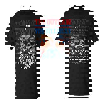 Trump Vance 24 The Outlaw And The Hillbillytake America Back T-Shirt - Monsterry